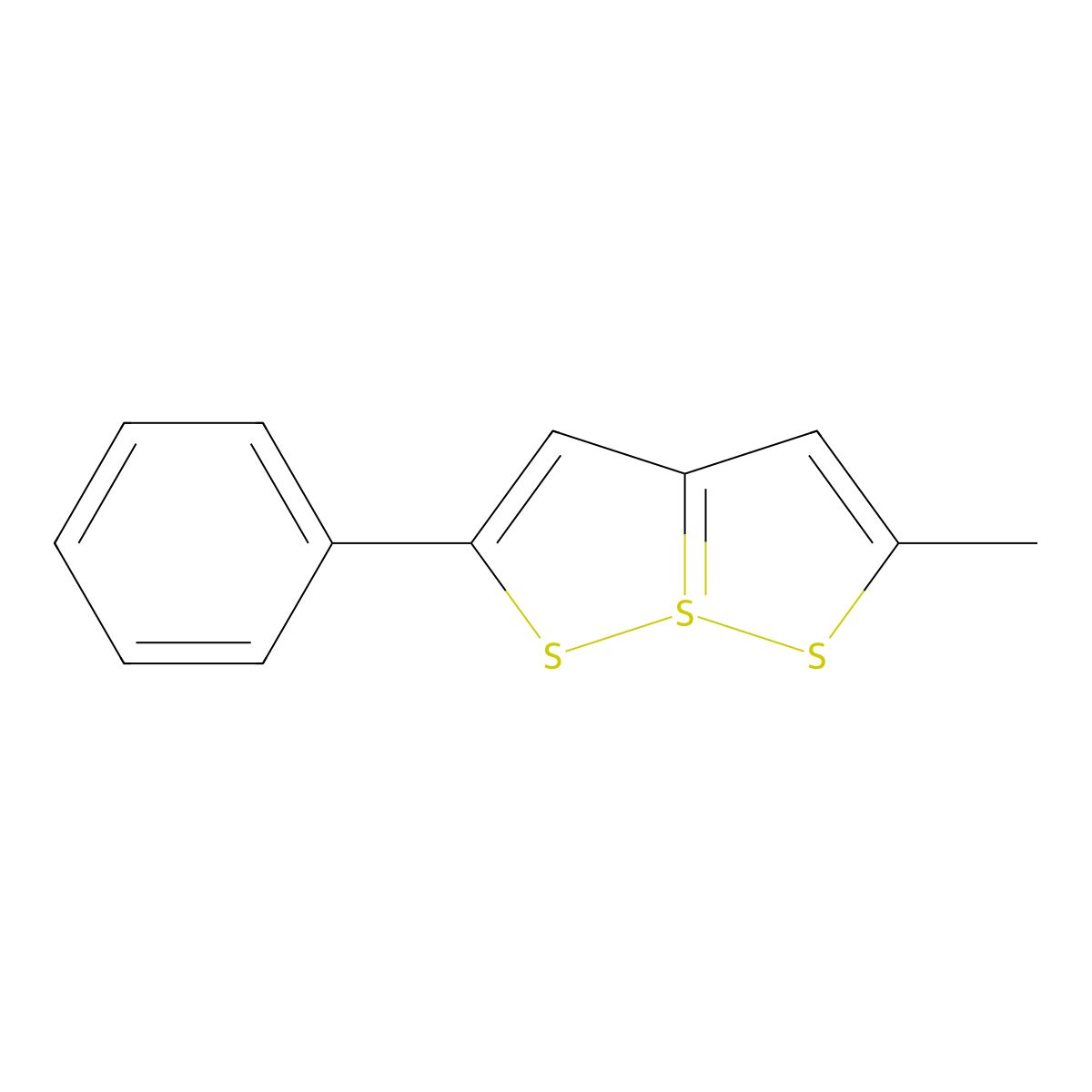 2-Methyl-5-phenyl-6a-thiathiophthene molecular structure, CAS 1016-98-4