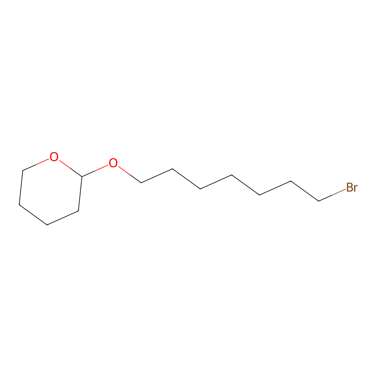 2-[(7-Bromoheptyl)oxy]tetrahydro-2H-pyran molecular structure, CAS 10160-25-5