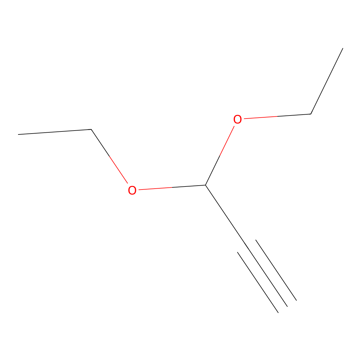 3,3-Diethoxypropyne molecular structure, CAS 10160-87-9