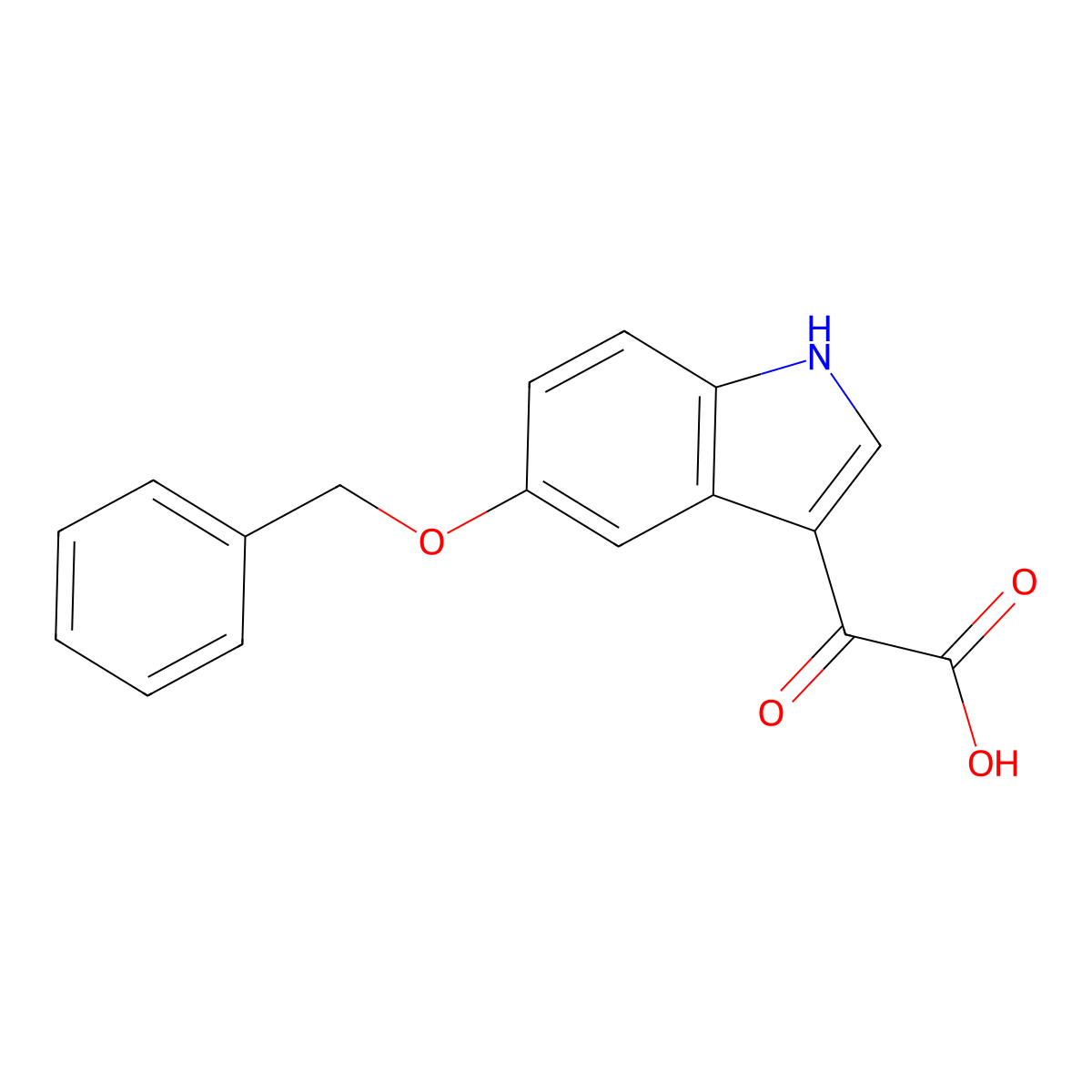 5-Benzyloxyindole 3-Glyoxylic Acid molecular structure, CAS 101601-00-7