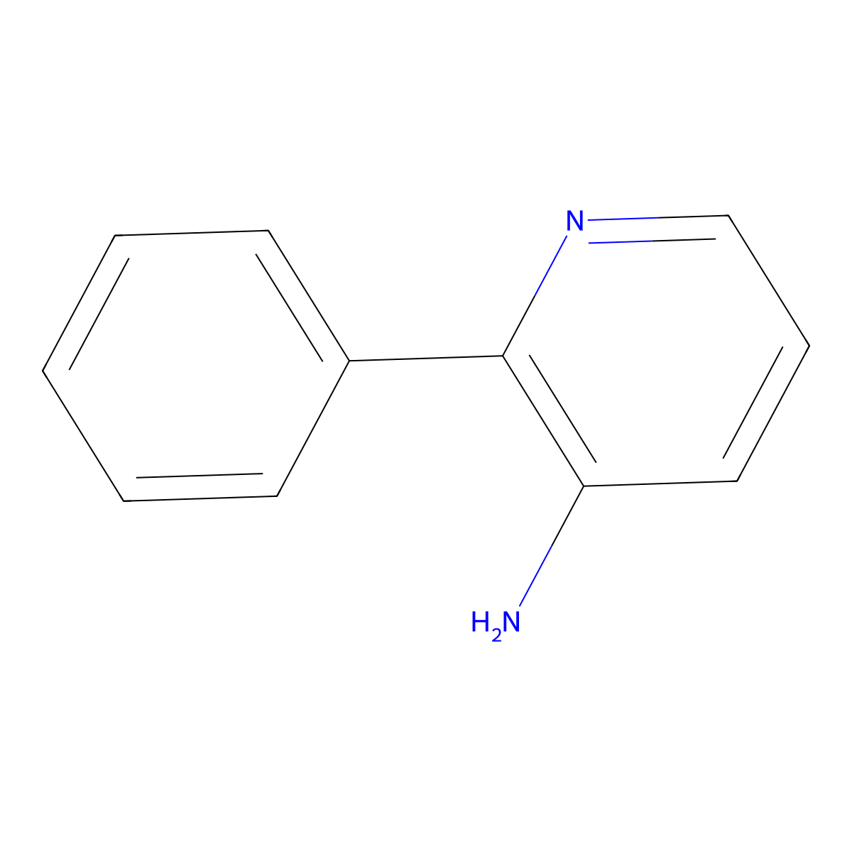 3-Amino-2-phenylpyridine molecular structure, CAS 101601-80-3