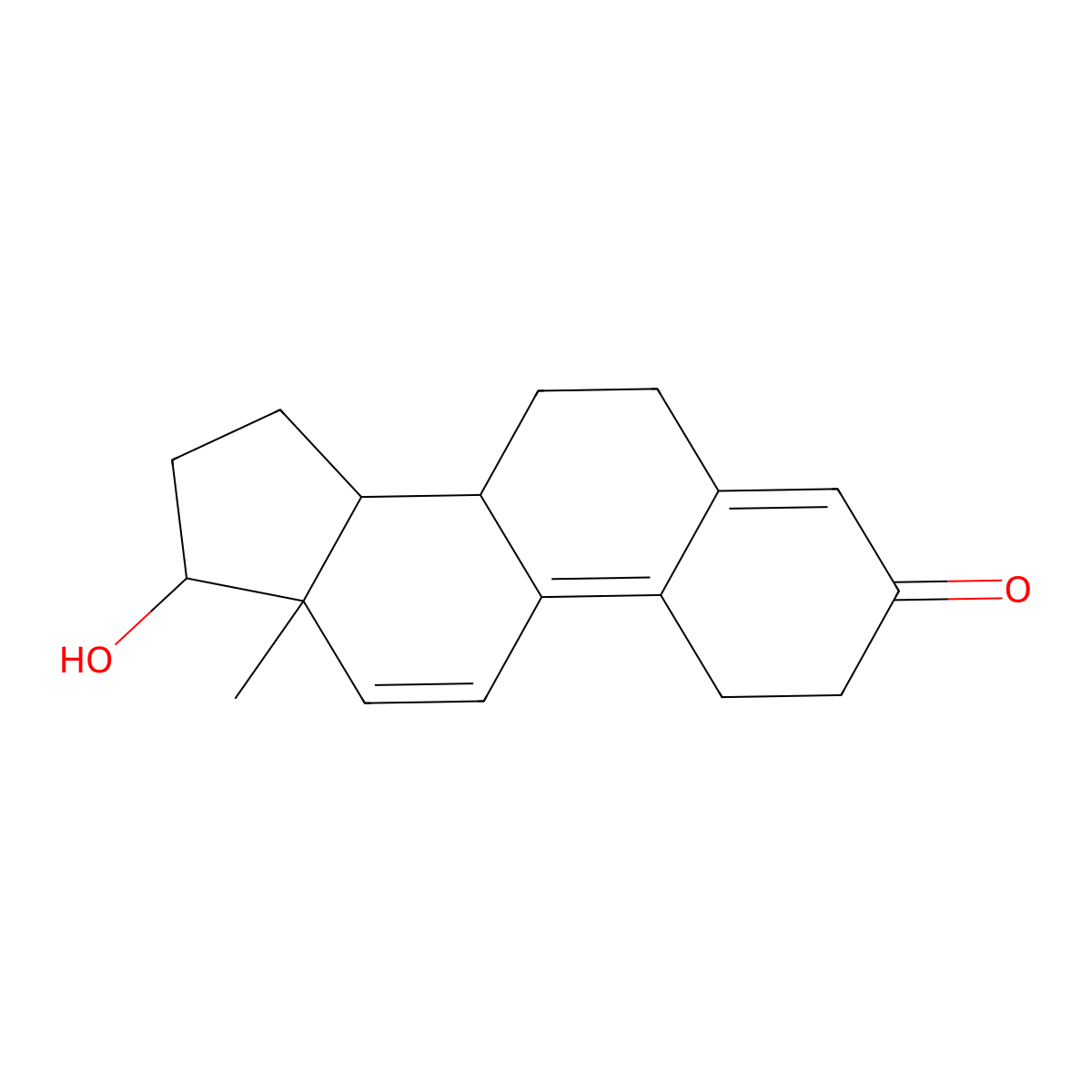 Trenbolone molecular structure, CAS 10161-33-8
