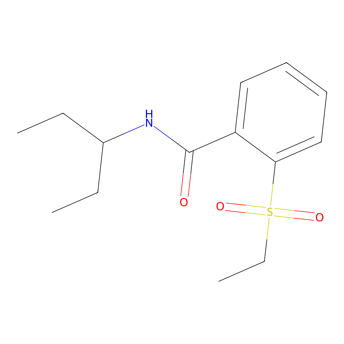 2-(ethylsulfonyl)-N-(pentan-3-yl)benzamide molecular structure, CAS 1016122-38-5