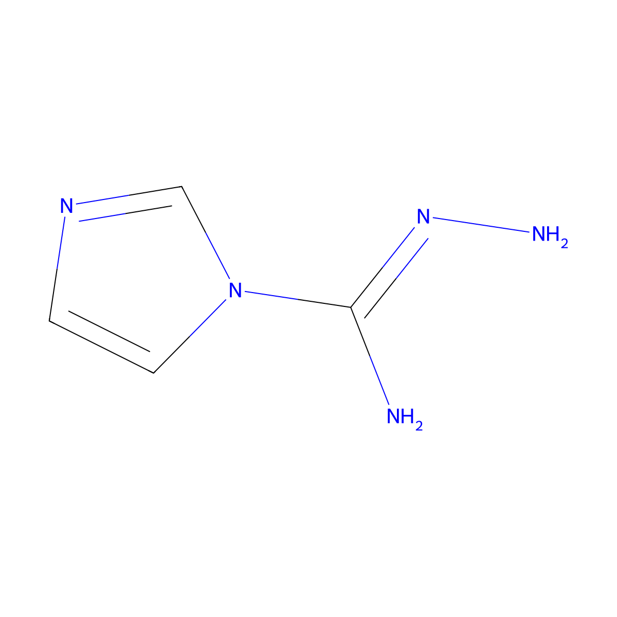 N-Amino-1H-imidazole-1-carboximidamide molecular structure, CAS 1016162-38-1
