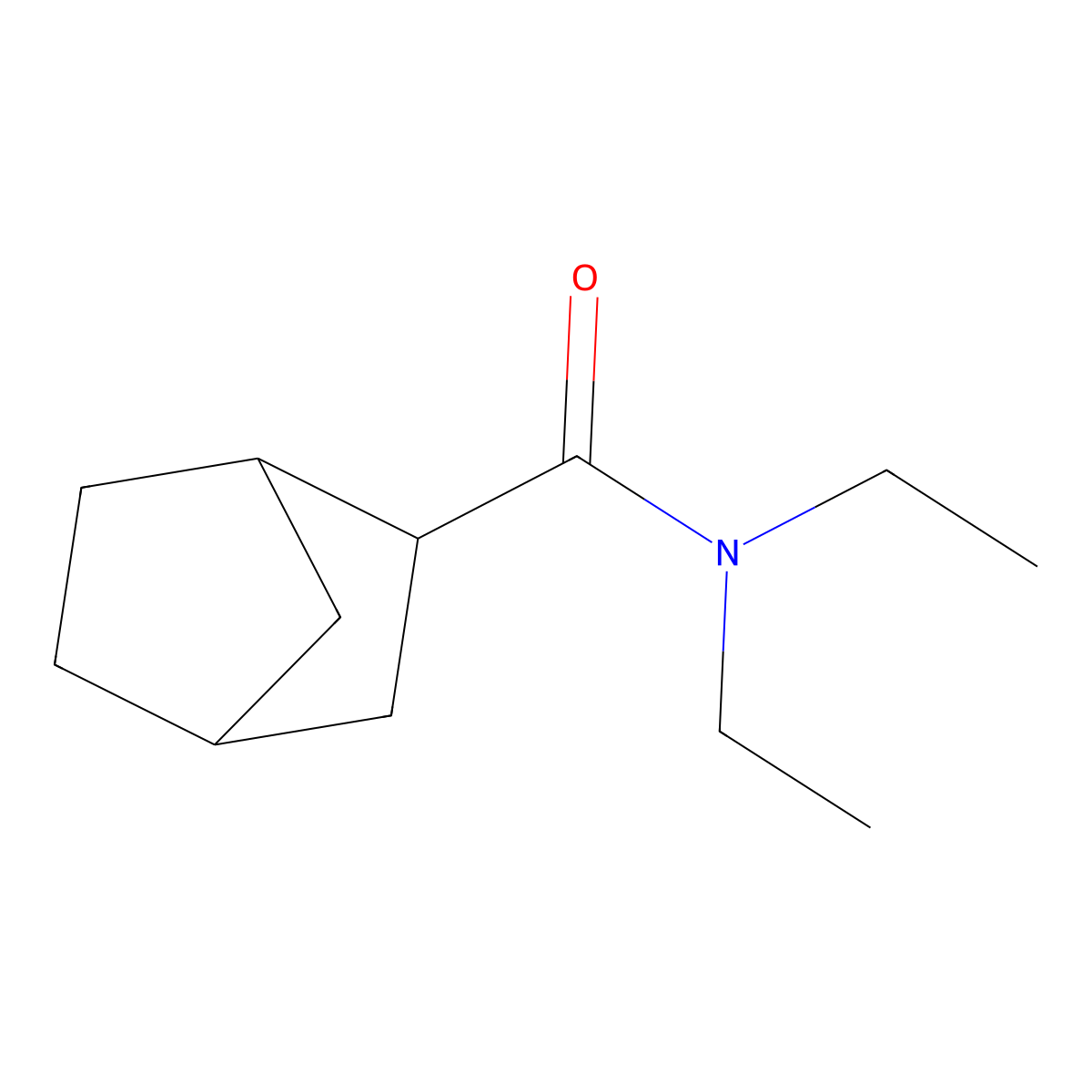 Bicyclo[2.2.1]heptane-2-carboxamide, N,N-diethyl- molecular structure, CAS 1016166-20-3