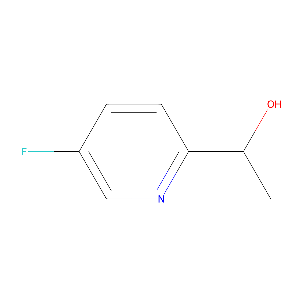 (1S)-1-(5-fluoropyridin-2-yl)ethan-1-ol molecular structure, CAS 1016227-97-6