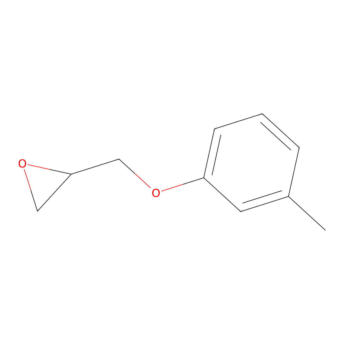 Oxirane, 2-[(3-methylphenoxy)methyl]-, (2S)- molecular structure, CAS 101623-41-0