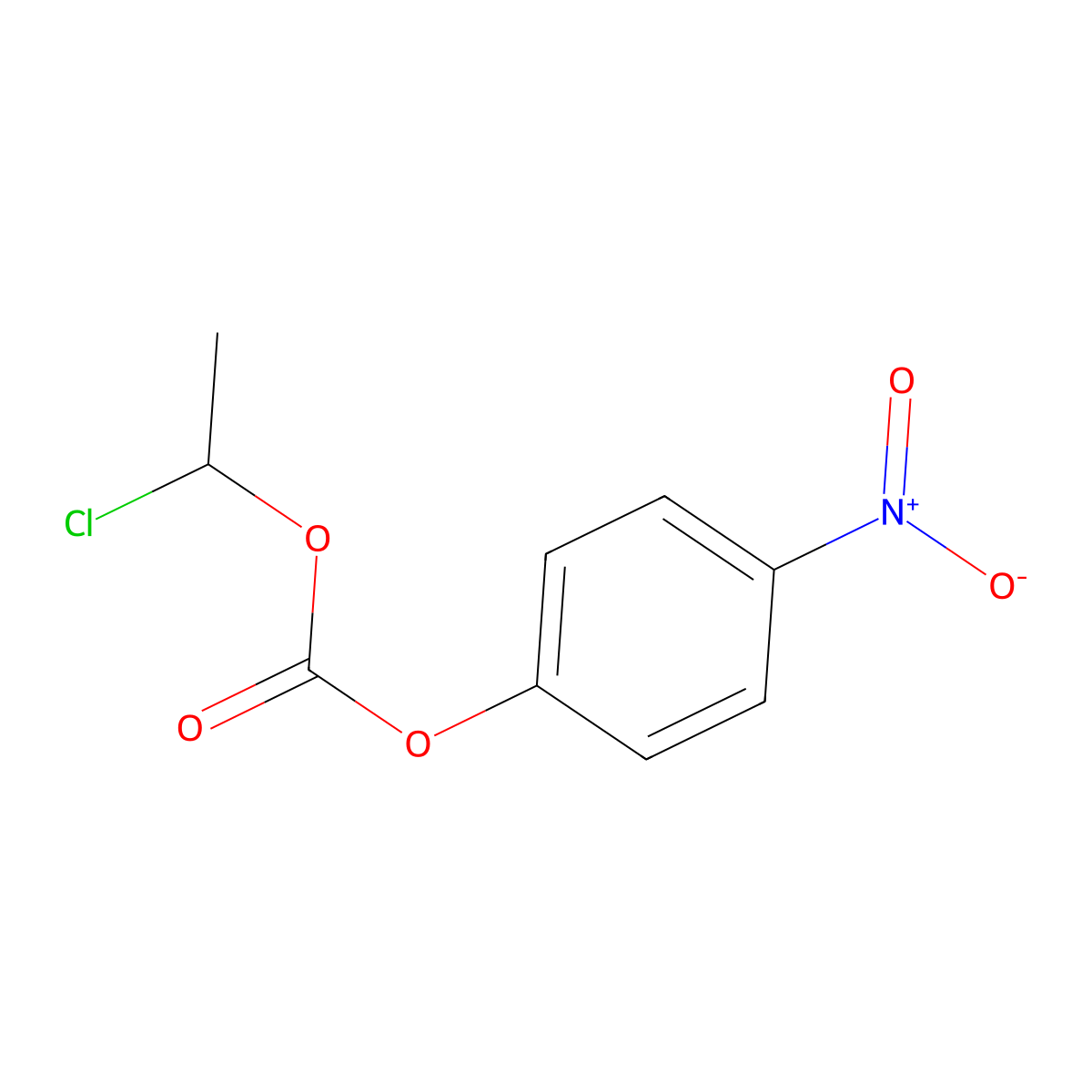 1-chloroethyl (4-nitrophenyl) Carbonate molecular structure, CAS 101623-69-2