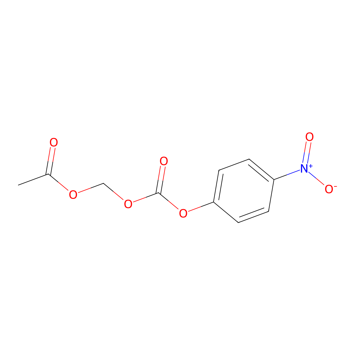 Carbonic acid, (acetyloxy)methyl 4-nitrophenyl ester molecular structure, CAS 101623-70-5