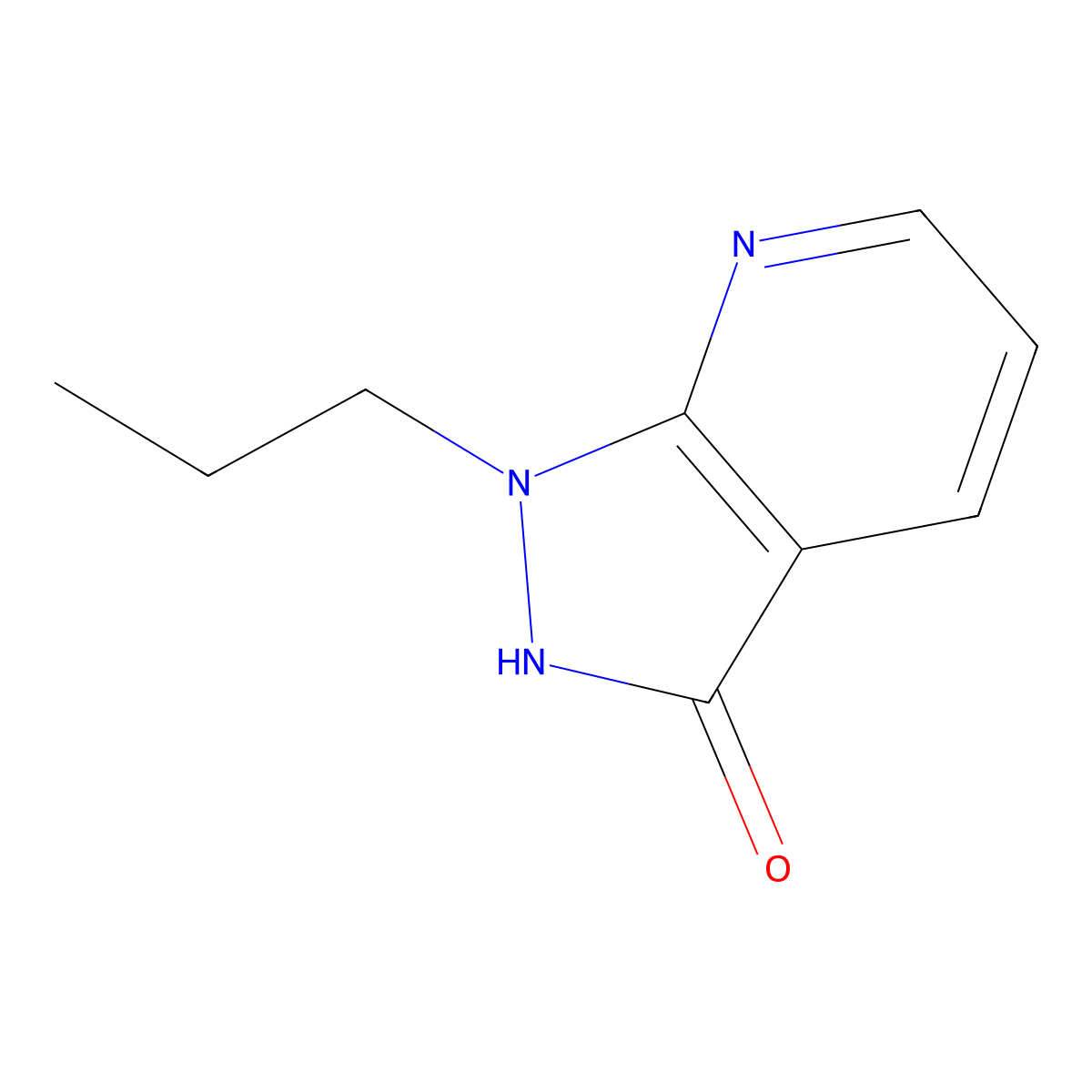 1-Propyl-1H-pyrazolo[3,4-b]pyridin-3(2H)-one molecular structure, CAS 1016230-29-7