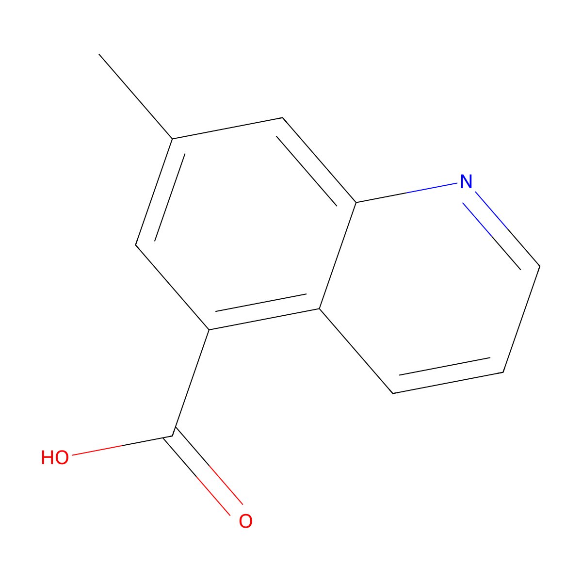 7-Methylquinoline-5-carboxylic acid molecular structure, CAS 1016257-78-5