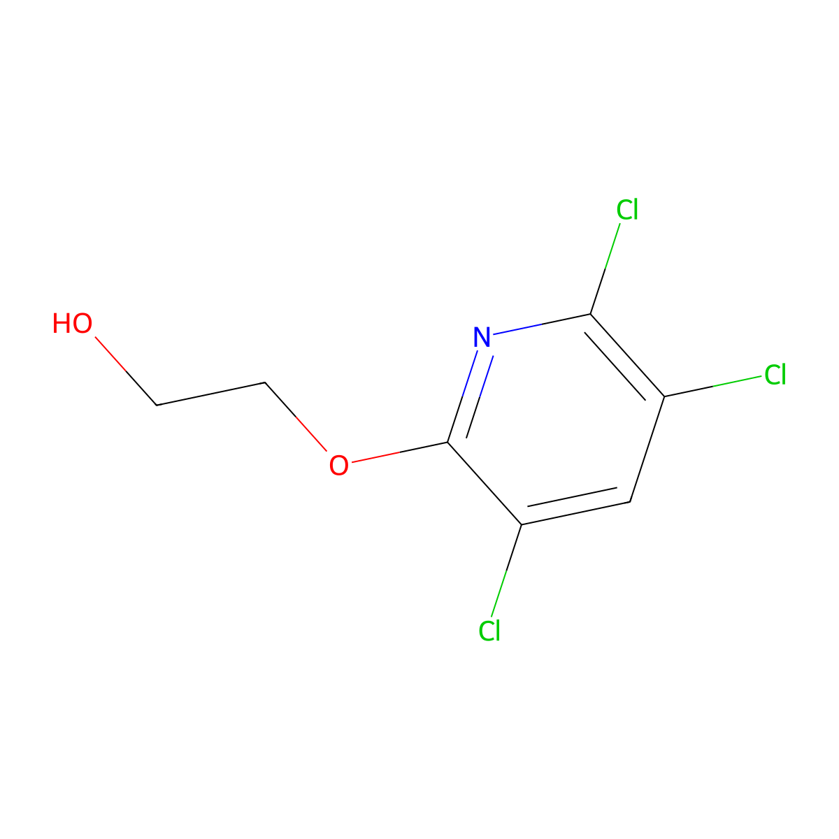 Ethanol, 2-[(3,5,6-trichloro-2-pyridinyl)oxy]- molecular structure, CAS 10163-32-3