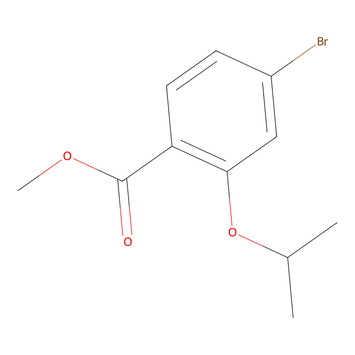 Methyl 4-bromo-2-isopropoxybenzoate molecular structure, CAS 1016313-23-7