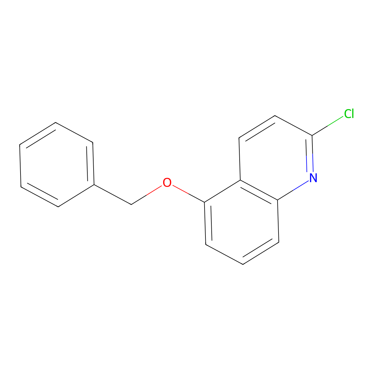 5-(Benzyloxy)-2-chloroquinoline molecular structure, CAS 1016315-12-0