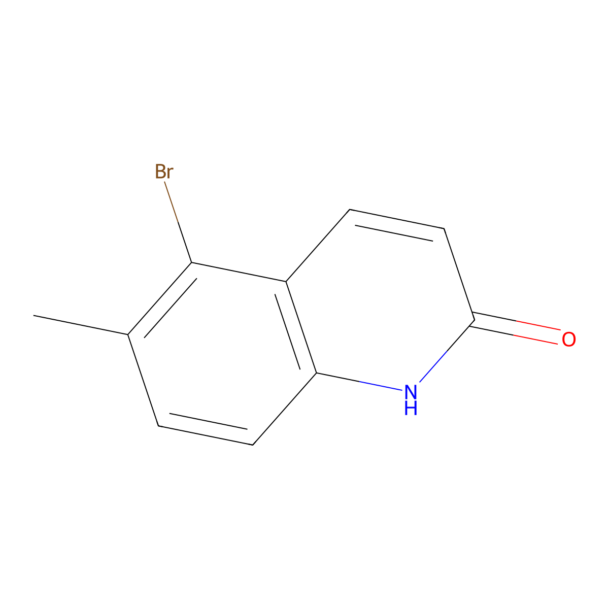 5-bromo-6-methylquinolin-2(1H)-one molecular structure, CAS 1016316-14-5