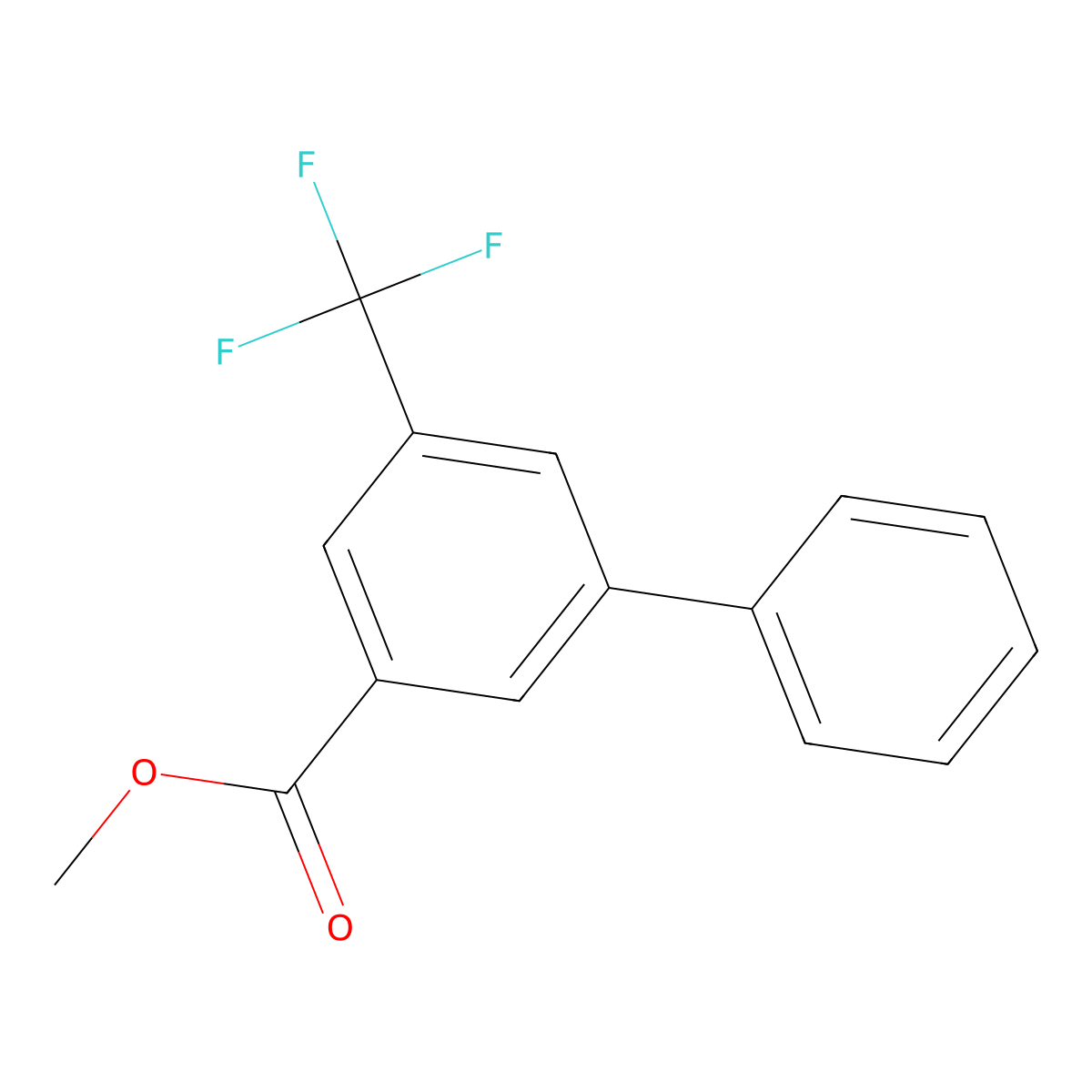 Methyl 3-phenyl-5-(trifluoromethyl)benzoate molecular structure, CAS 101640-74-8