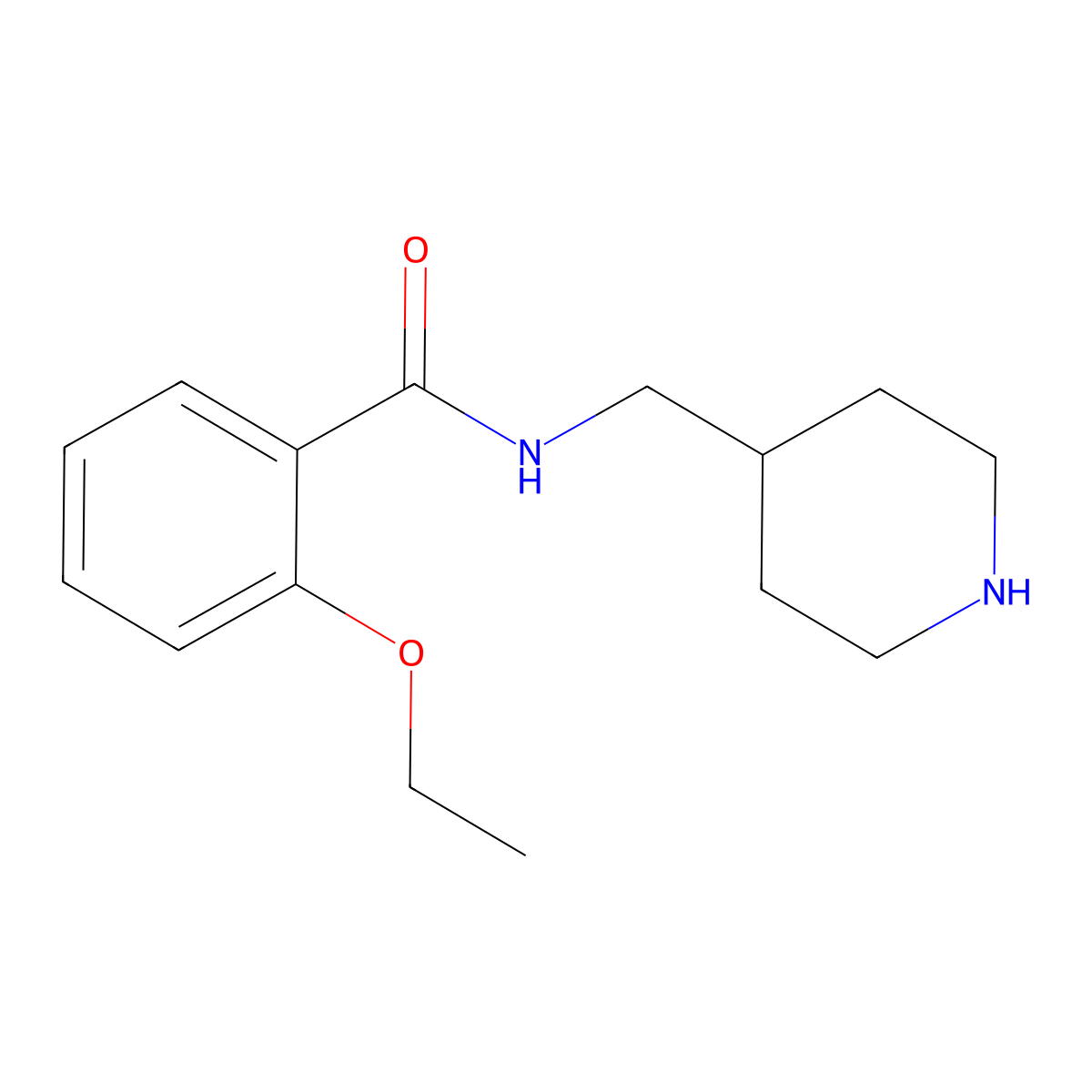 2-Ethoxy-N-(piperidin-4-ylmethyl)benzamide molecular structure, CAS 1016493-86-9