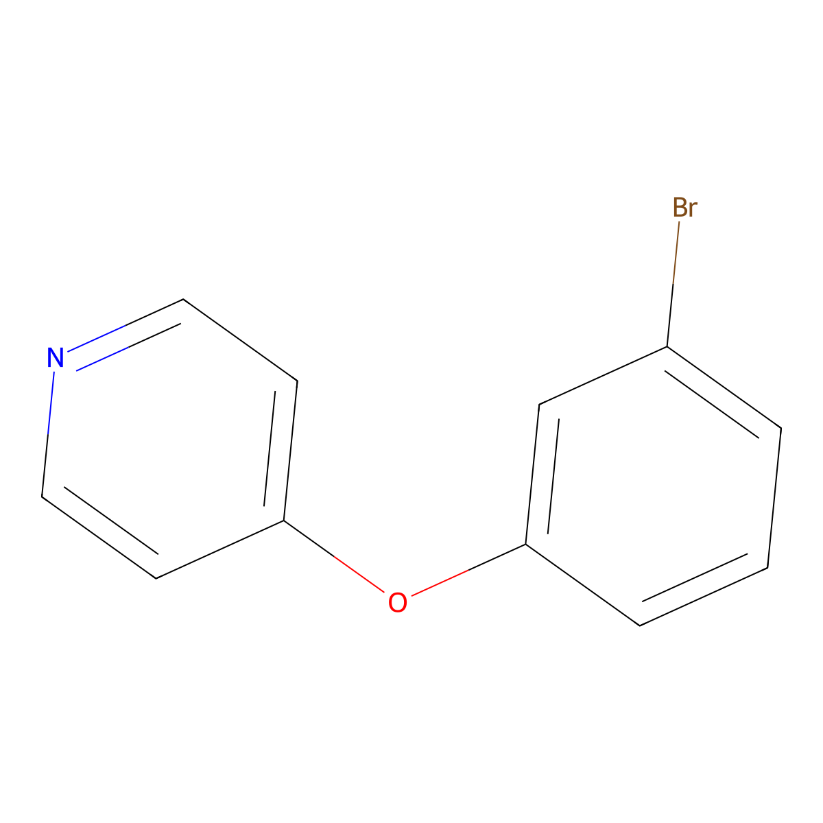 4-(3-Bromophenoxy)pyridine molecular structure, CAS 1016494-33-9