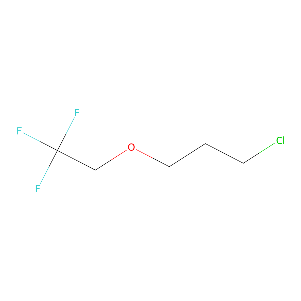 1-Chloro-3-(2,2,2-trifluoroethoxy)propane molecular structure, CAS 1016495-32-1