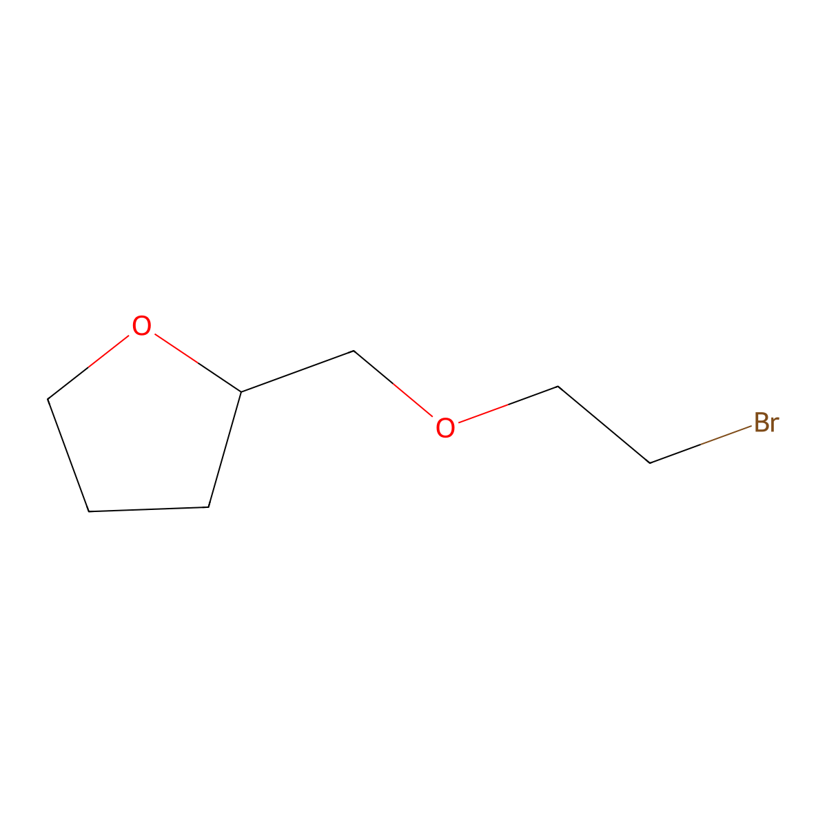2-((2-Bromoethoxy)methyl)oxolane molecular structure, CAS 1016495-44-5