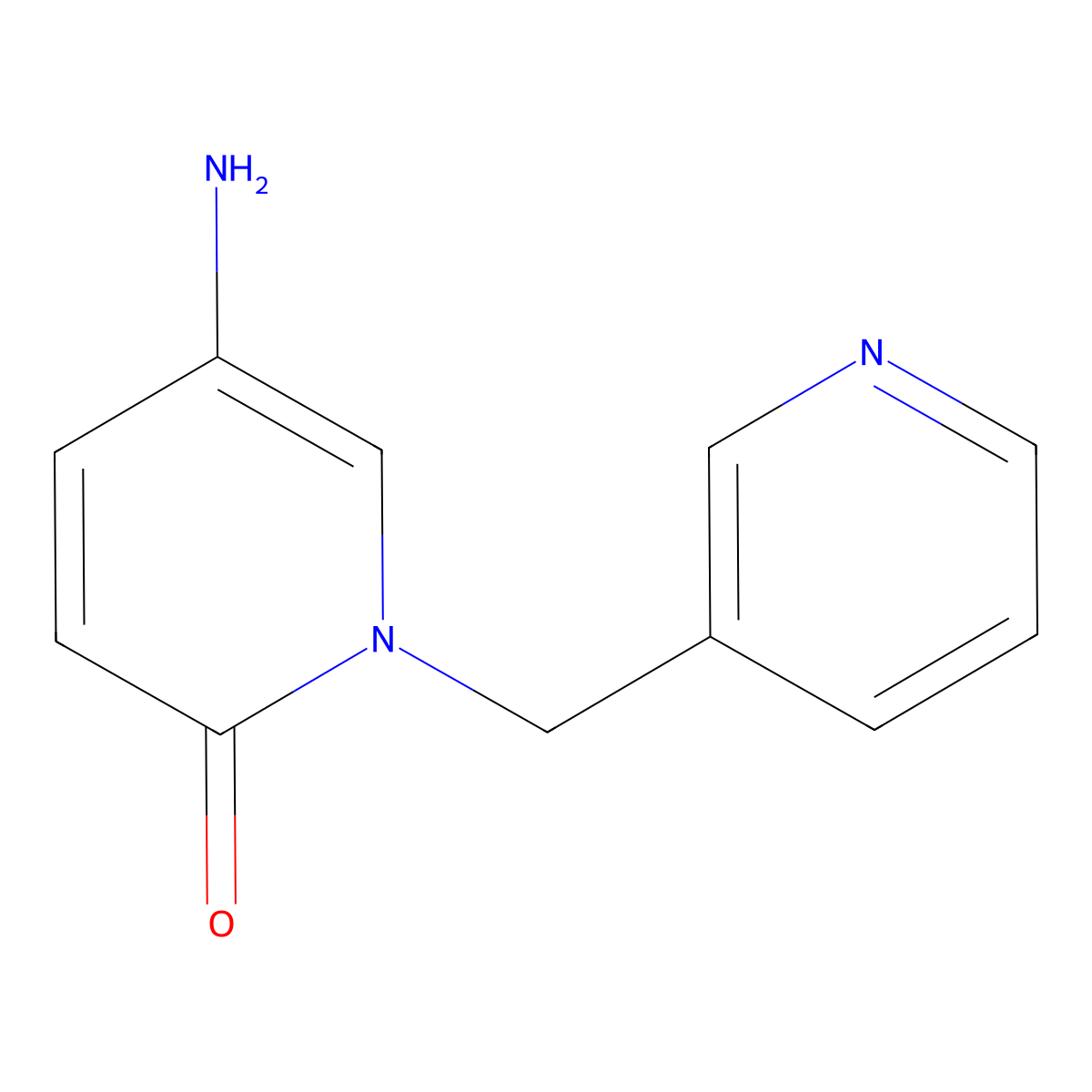 5-Amino-1-(pyridin-3-ylmethyl)-1,2-dihydropyridin-2-one molecular structure, CAS 1016497-35-0