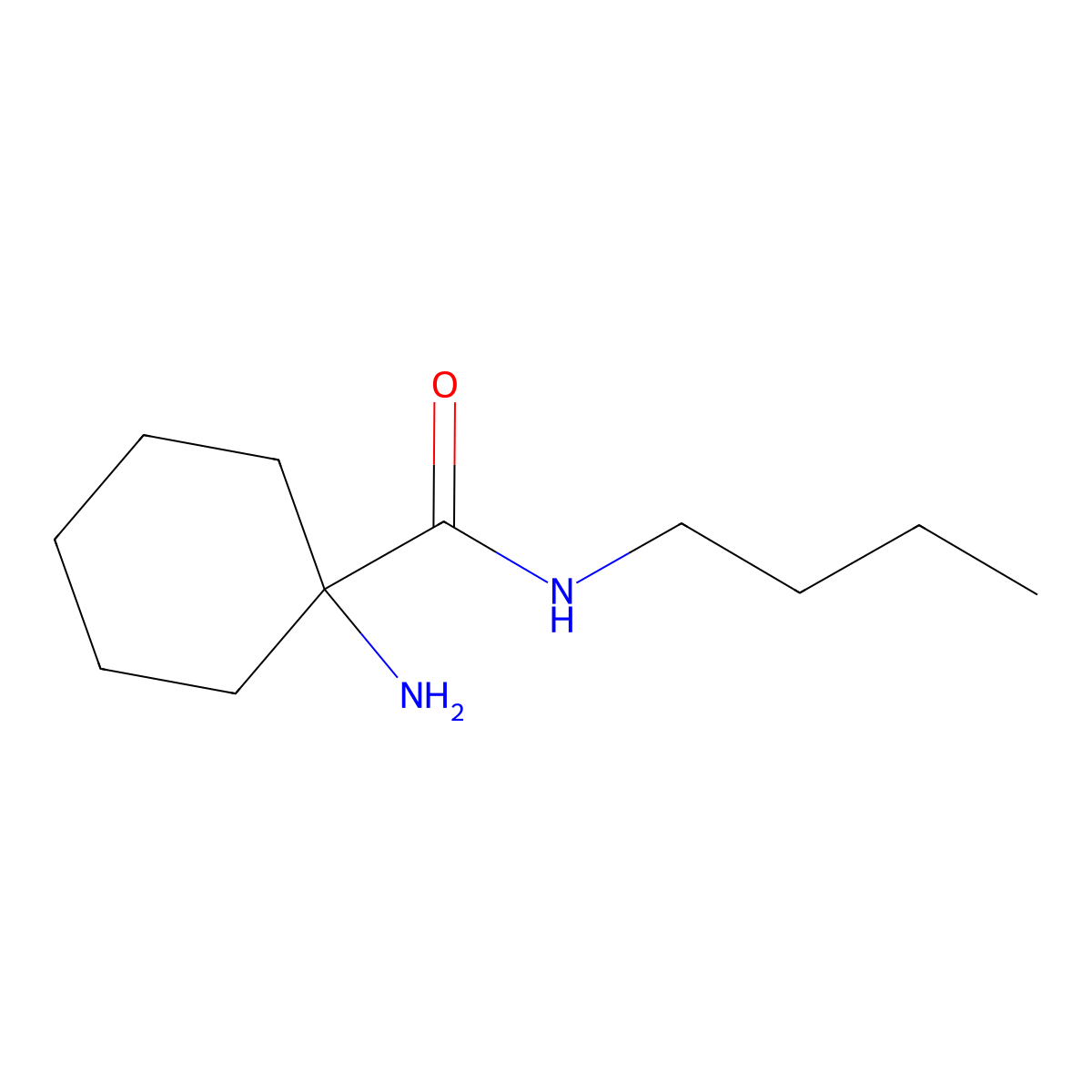 1-amino-N-butylcyclohexane-1-carboxamide molecular structure, CAS 1016500-88-1