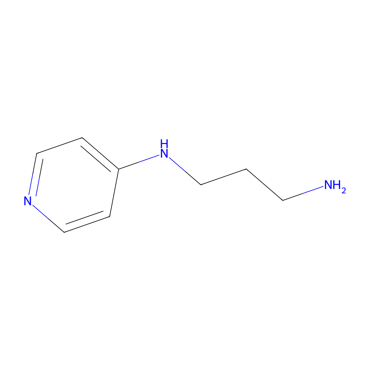 N-(3-aminopropyl)pyridin-4-amine molecular structure, CAS 1016501-09-9