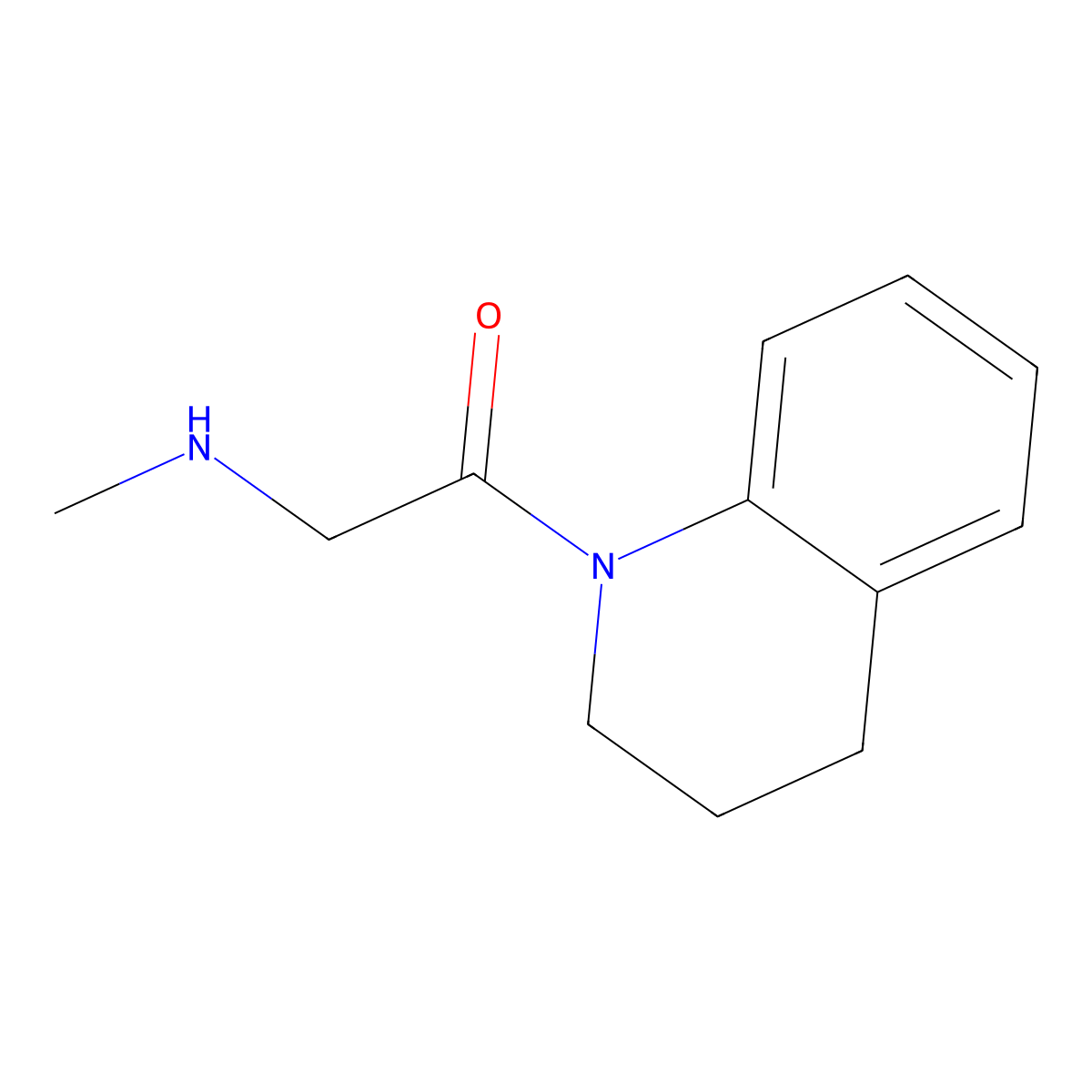 2-(Methylamino)-1-(1,2,3,4-tetrahydroquinolin-1-yl)ethan-1-one molecular structure, CAS 1016501-36-2