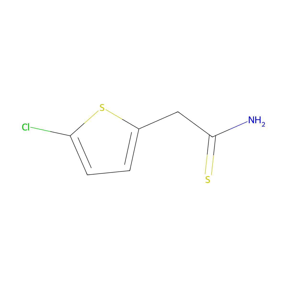 2-(5-Chlorothiophen-2-YL)ethanethioamide molecular structure, CAS 1016501-50-0