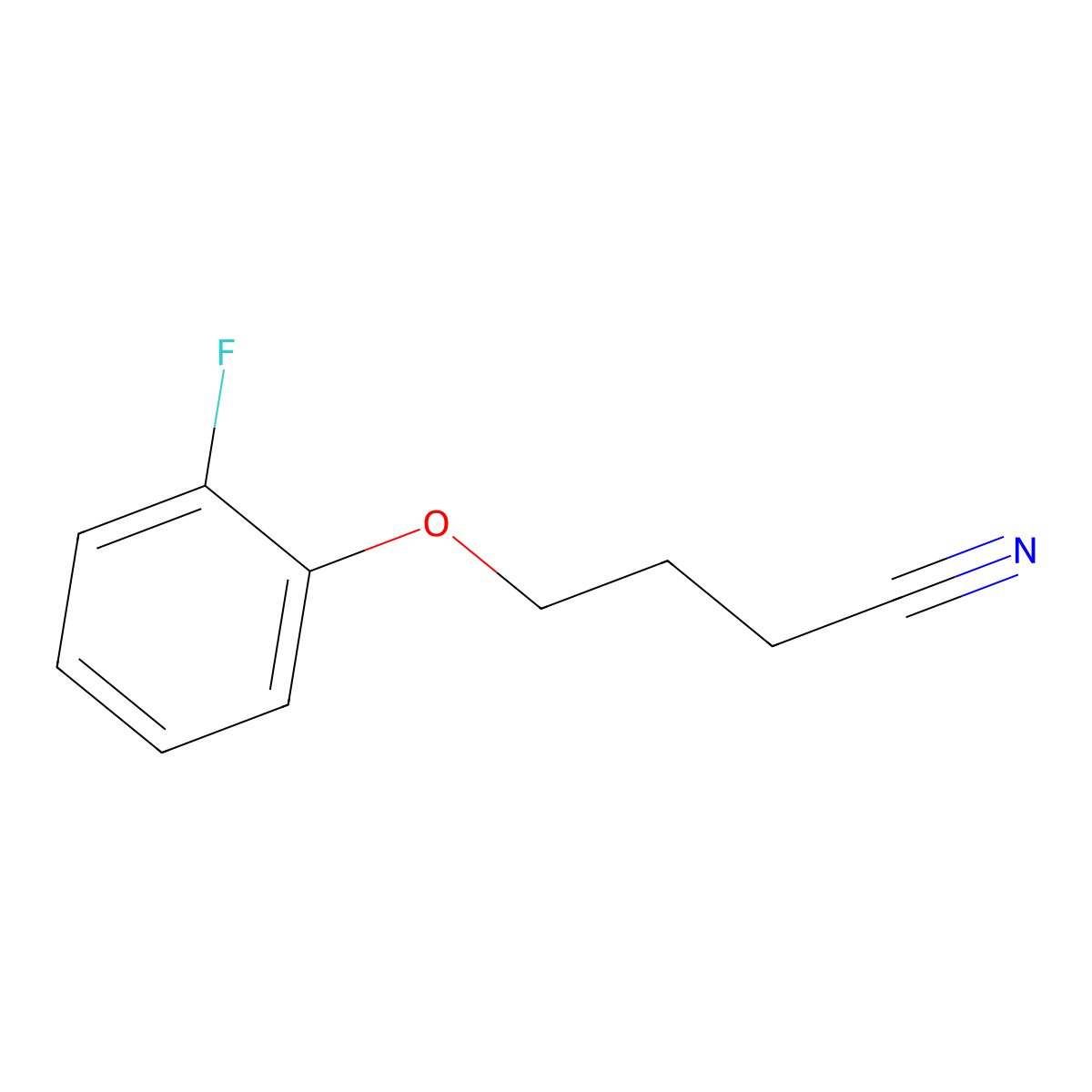 4-(2-Fluorophenoxy)butanenitrile molecular structure, CAS 1016501-71-5