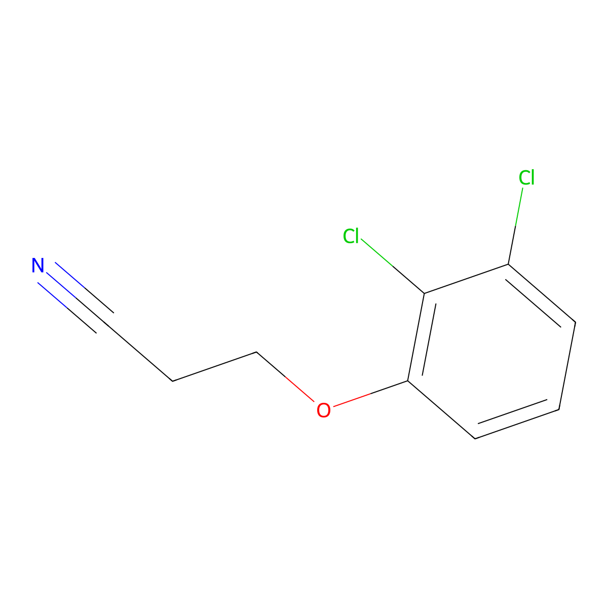 3-(2,3-Dichlorophenoxy)propanenitrile molecular structure, CAS 1016506-91-4