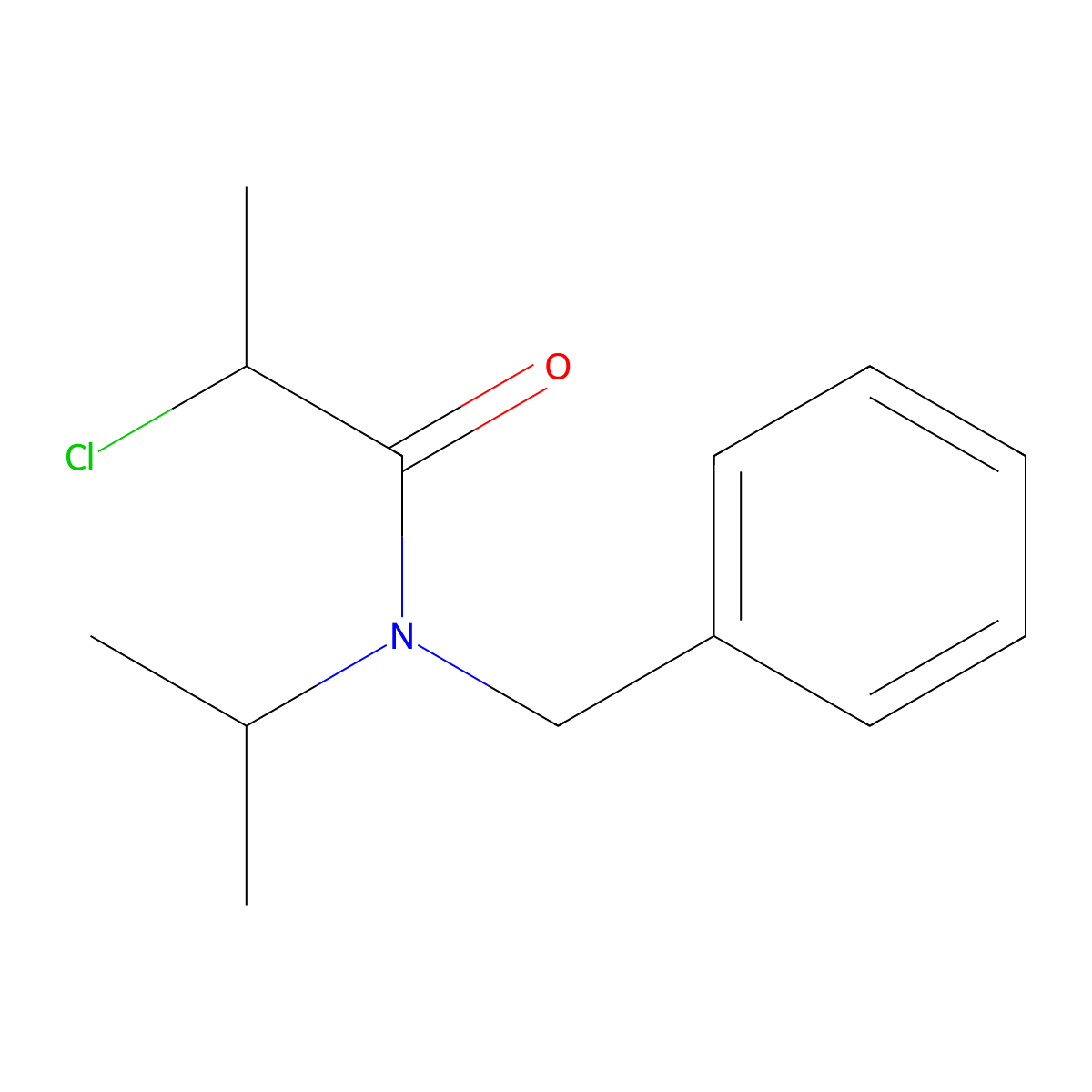 N-benzyl-2-chloro-N-(propan-2-yl)propanamide molecular structure, CAS 1016507-98-4