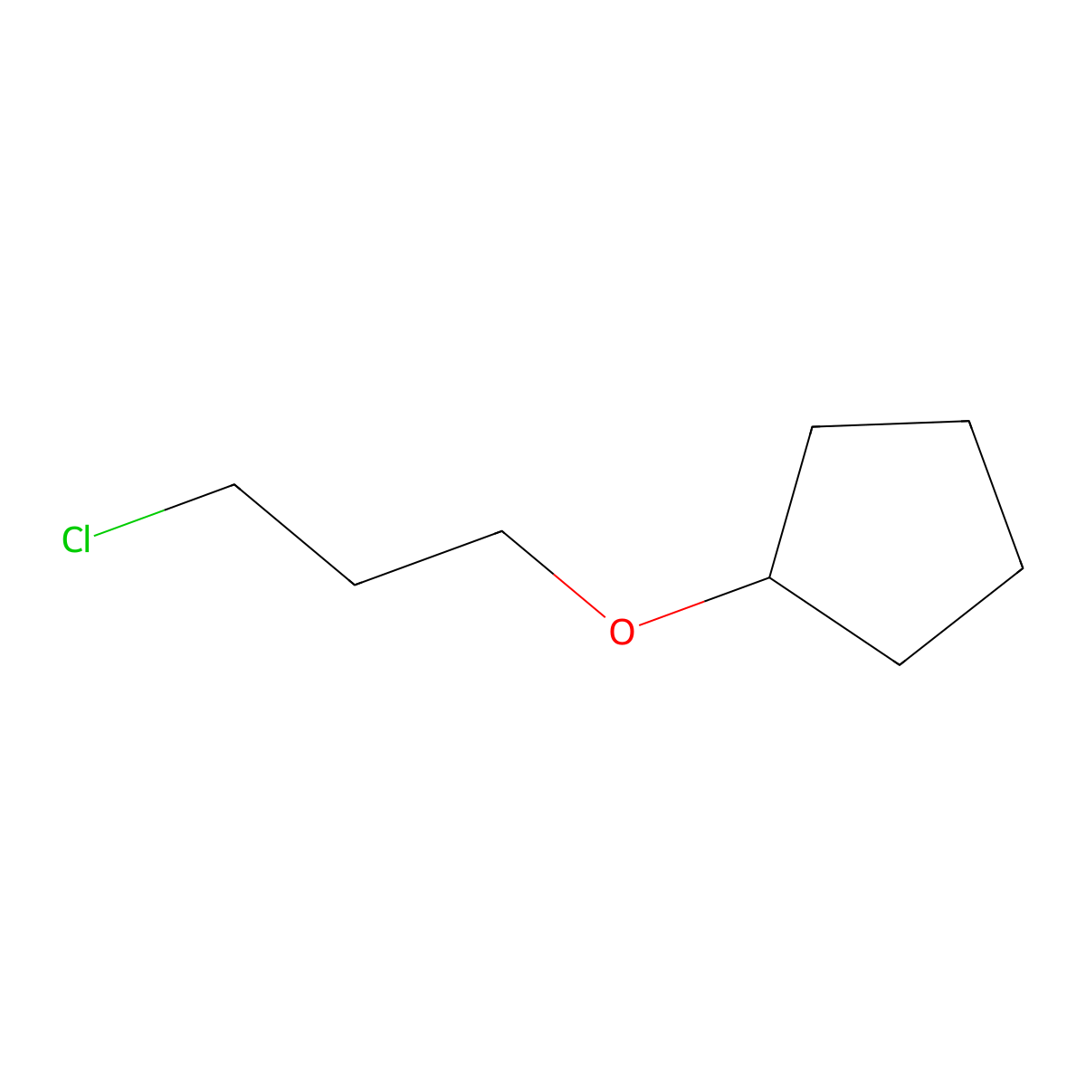 (3-Chloropropoxy)cyclopentane molecular structure, CAS 1016508-15-8