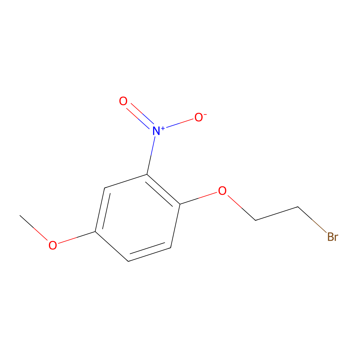 1-(2-Bromoethoxy)-4-methoxy-2-nitrobenzene molecular structure, CAS 1016508-18-1