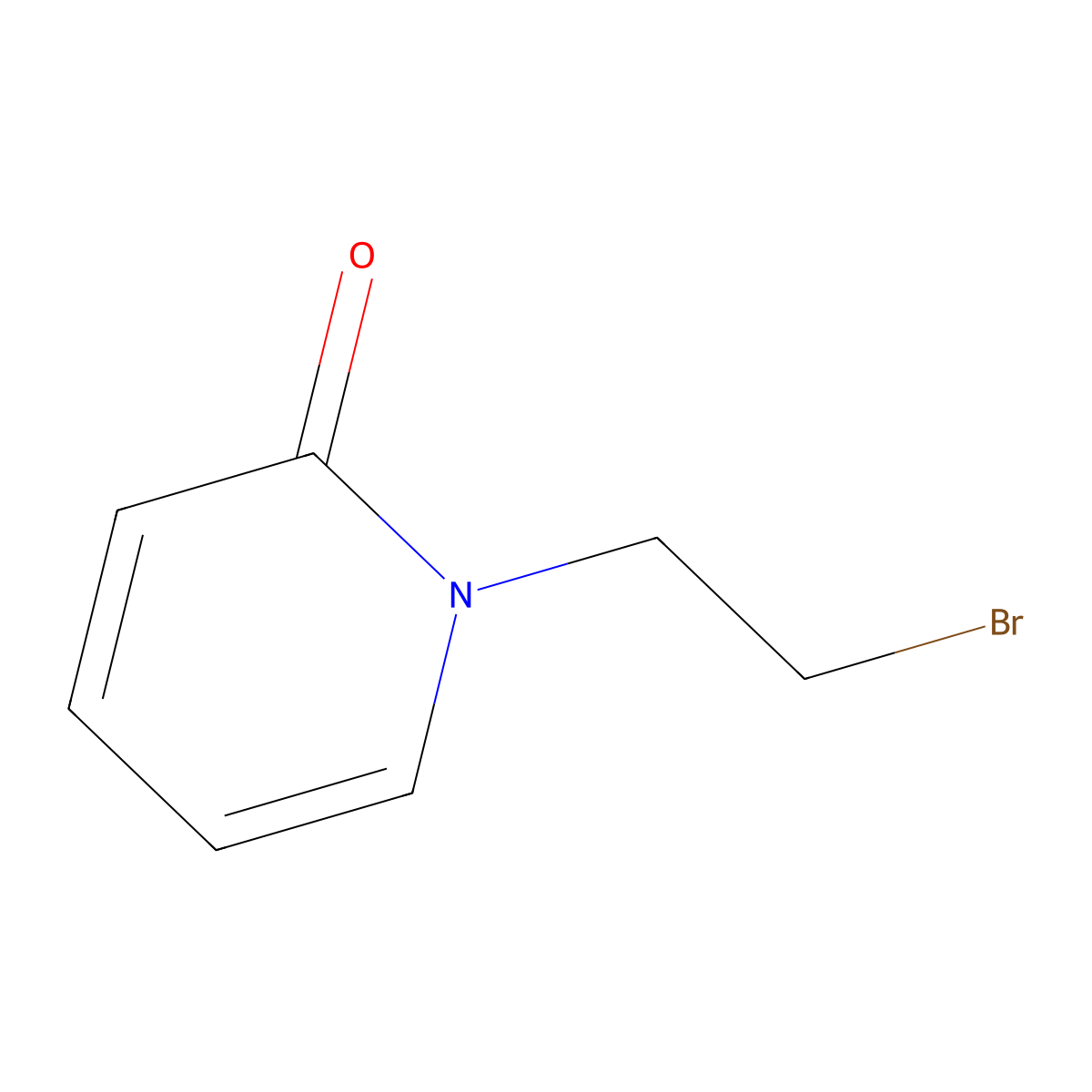 1-(2-Bromoethyl)-1,2-dihydropyridin-2-one molecular structure, CAS 1016508-62-5