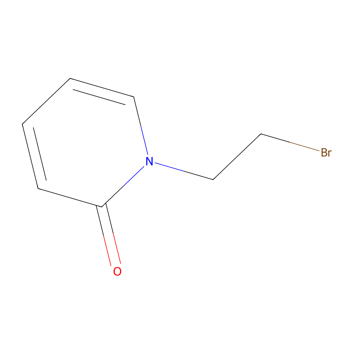1-(2-Bromoethyl)-1,2-dihydropyridin-2-one molecular structure, CAS 1016508-62-5