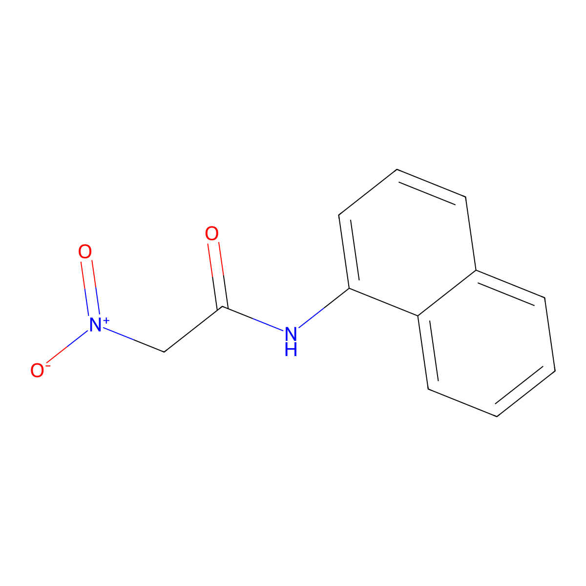 Acetamide, N-(1-naphthyl)-2-nitro- molecular structure, CAS 101651-40-5
