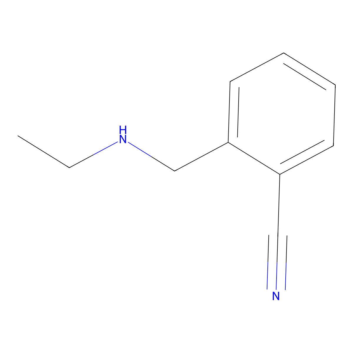 2-Ethylaminomethyl-benzonitrile molecular structure, CAS 1016510-64-7