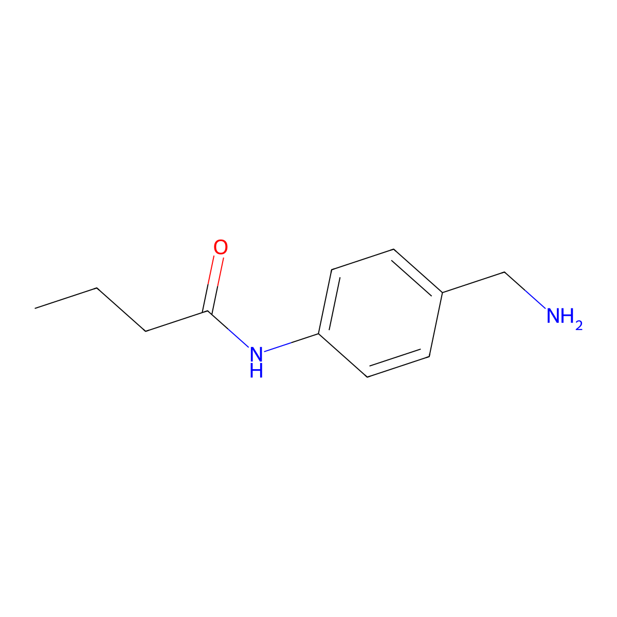 N-[4-(aminomethyl)phenyl]butanamide molecular structure, CAS 1016510-86-3