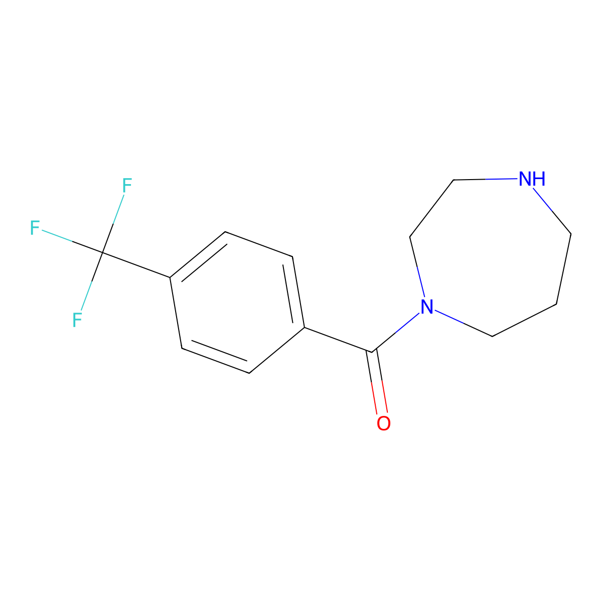 1-[4-(Trifluoromethyl)benzoyl]-1,4-diazepane molecular structure, CAS 1016512-40-5