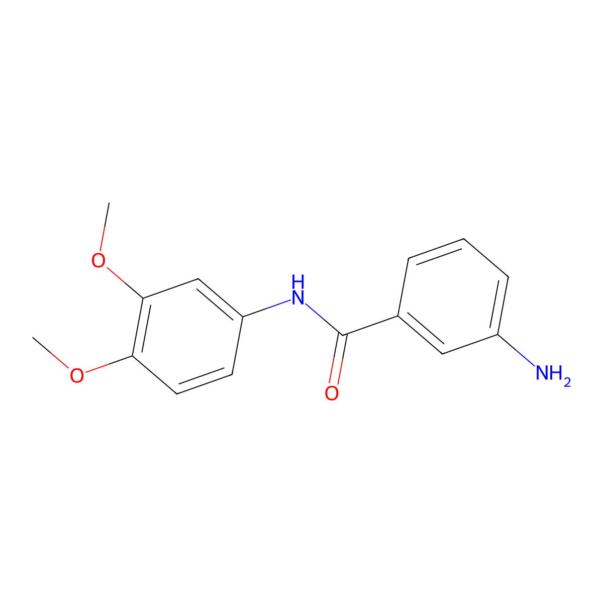 3-Amino-N-(3,4-dimethoxyphenyl)benzamide molecular structure, CAS 1016512-66-5