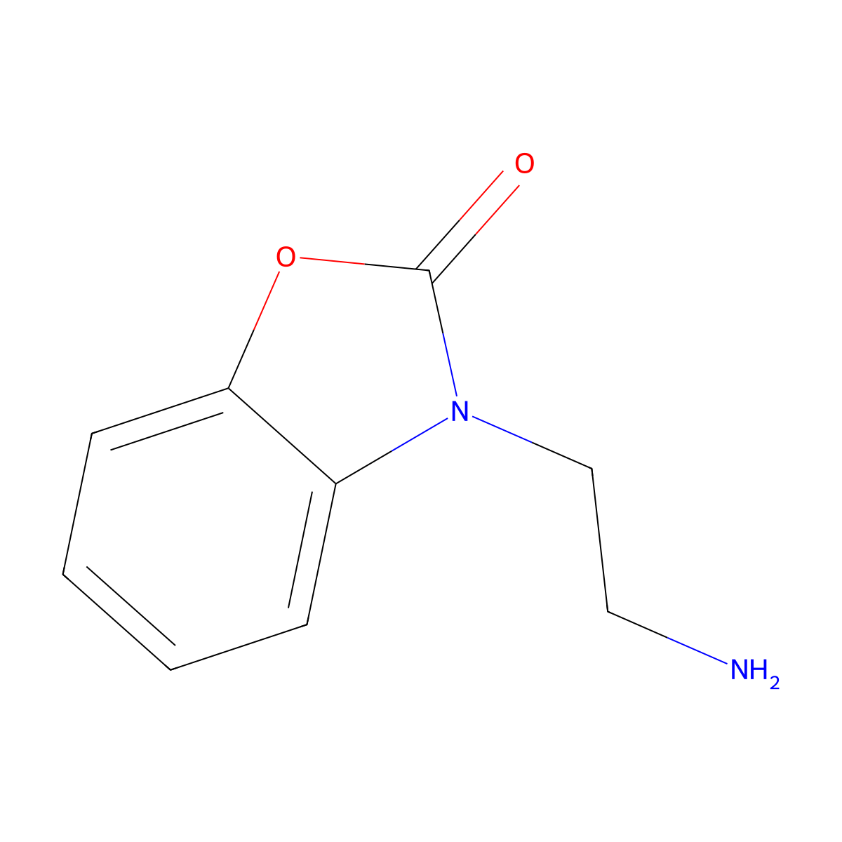 3-(2-Aminoethyl)-2,3-dihydro-1,3-benzoxazol-2-one molecular structure, CAS 1016512-75-6