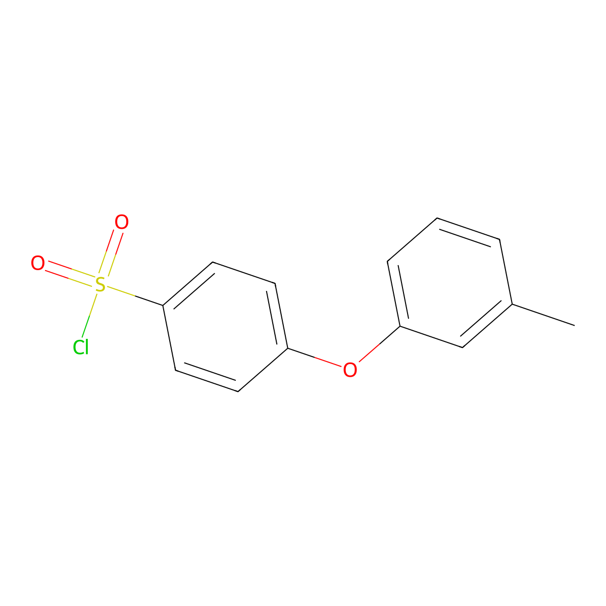 4-(m-Tolyloxy)benzenesulfonyl chloride molecular structure, CAS 1016513-15-7