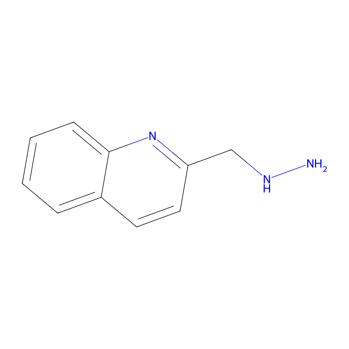 2-(Hydrazinylmethyl)quinoline molecular structure, CAS 1016513-69-1
