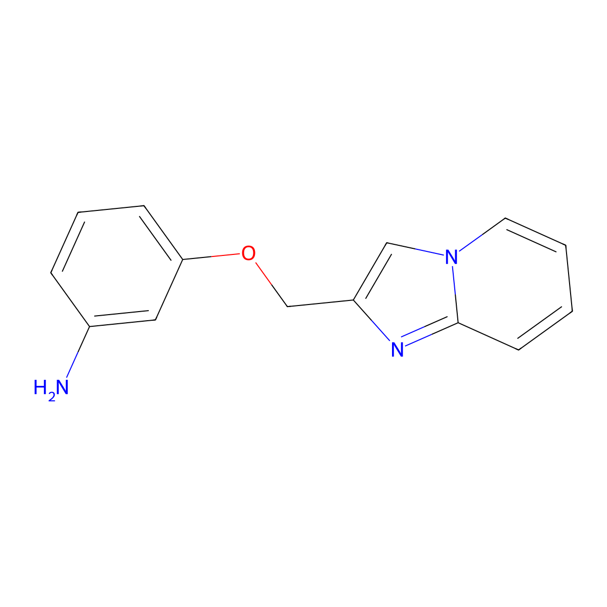 3-{Imidazo[1,2-A]pyridin-2-ylmethoxy}aniline molecular structure, CAS 1016514-16-1