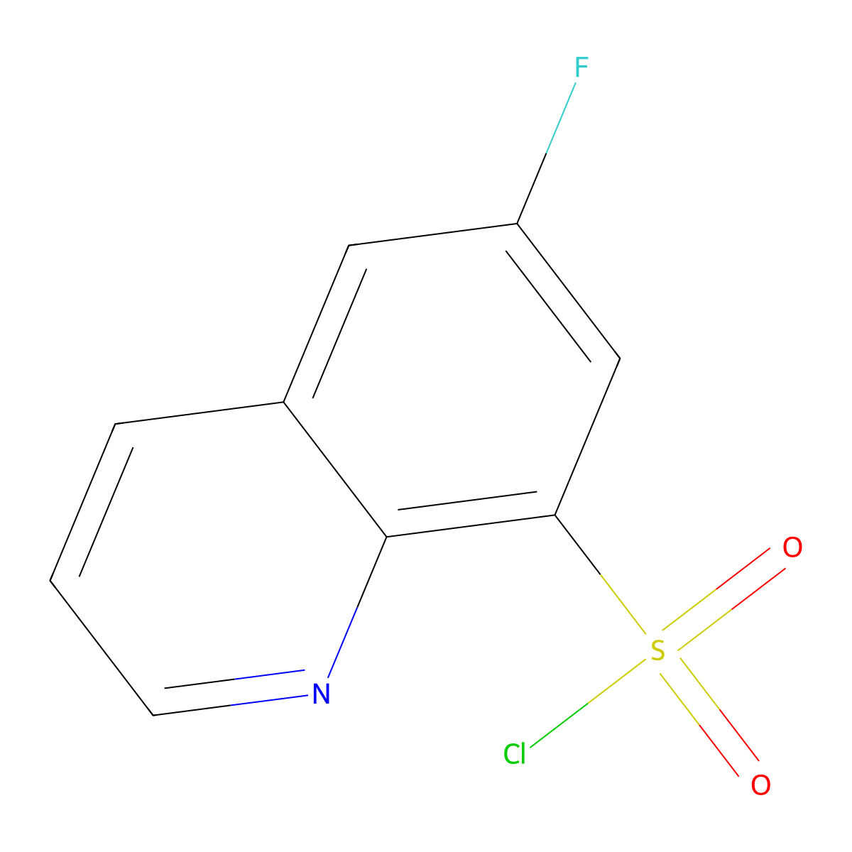6-Fluoroquinoline-8-sulfonyl chloride molecular structure, CAS 1016515-89-1
