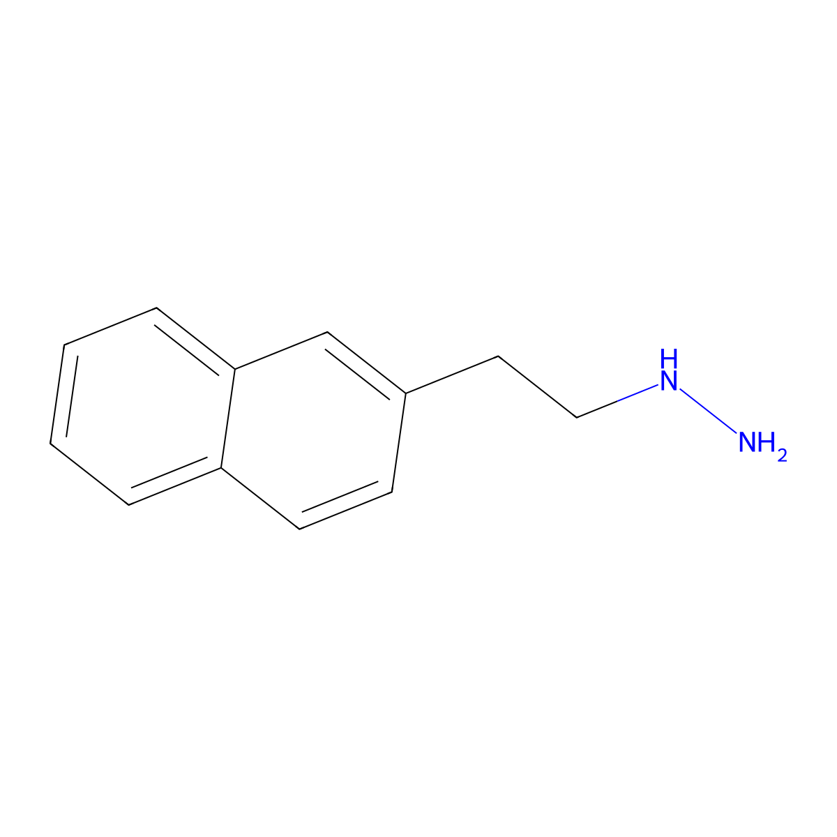 [2-(Naphthalen-2-yl)ethyl]hydrazine molecular structure, CAS 1016516-10-1