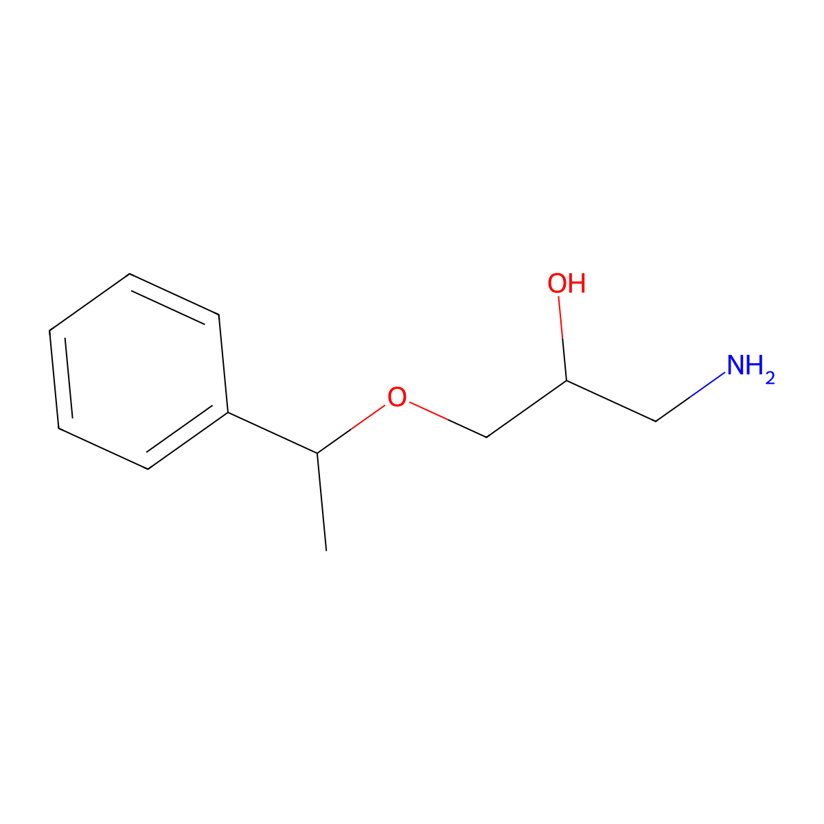 1-Amino-3-(1-phenylethoxy)propan-2-ol molecular structure, CAS 1016516-14-5