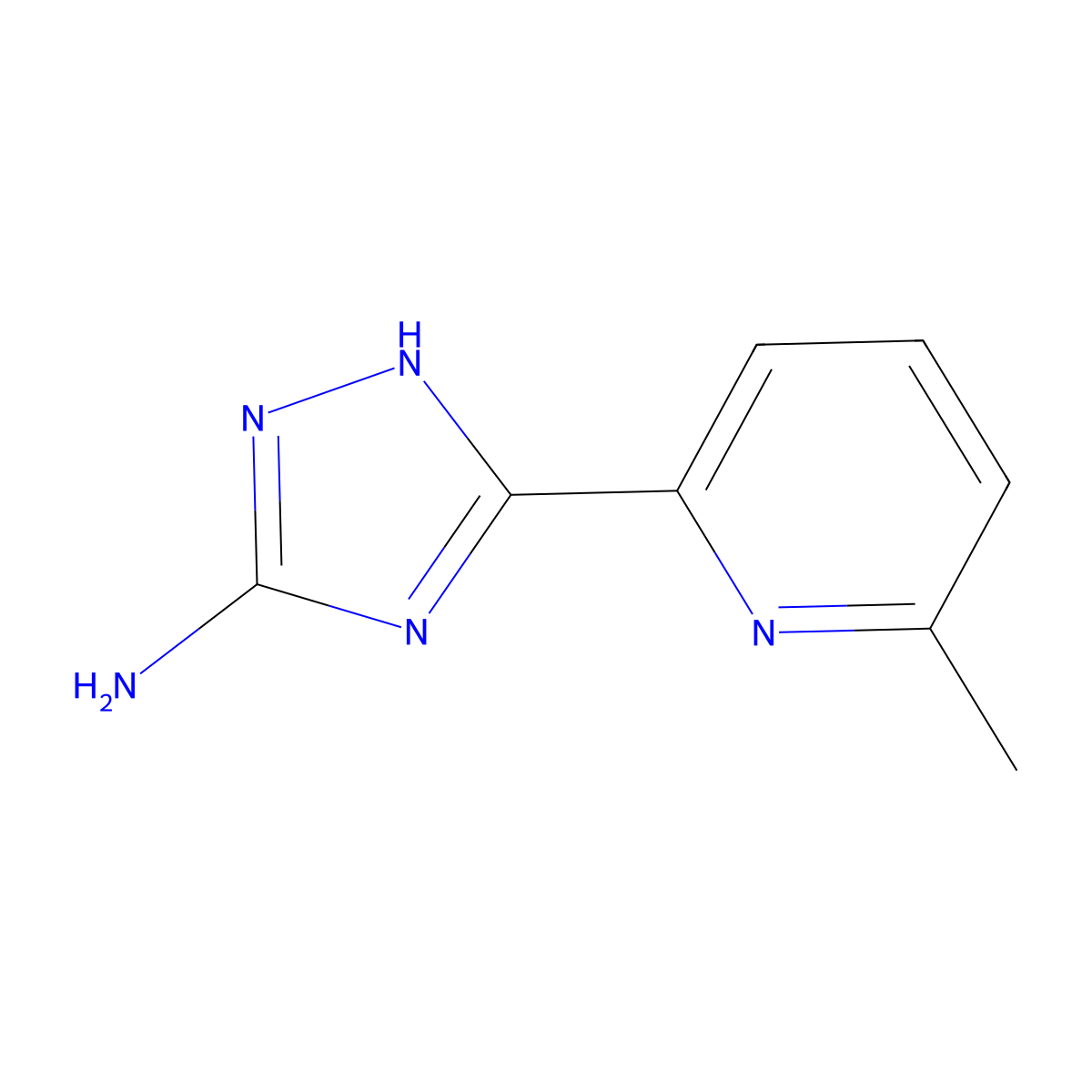 5-(6-methylpyridin-2-yl)-4H-1,2,4-triazol-3-amine molecular structure, CAS 1016520-74-3