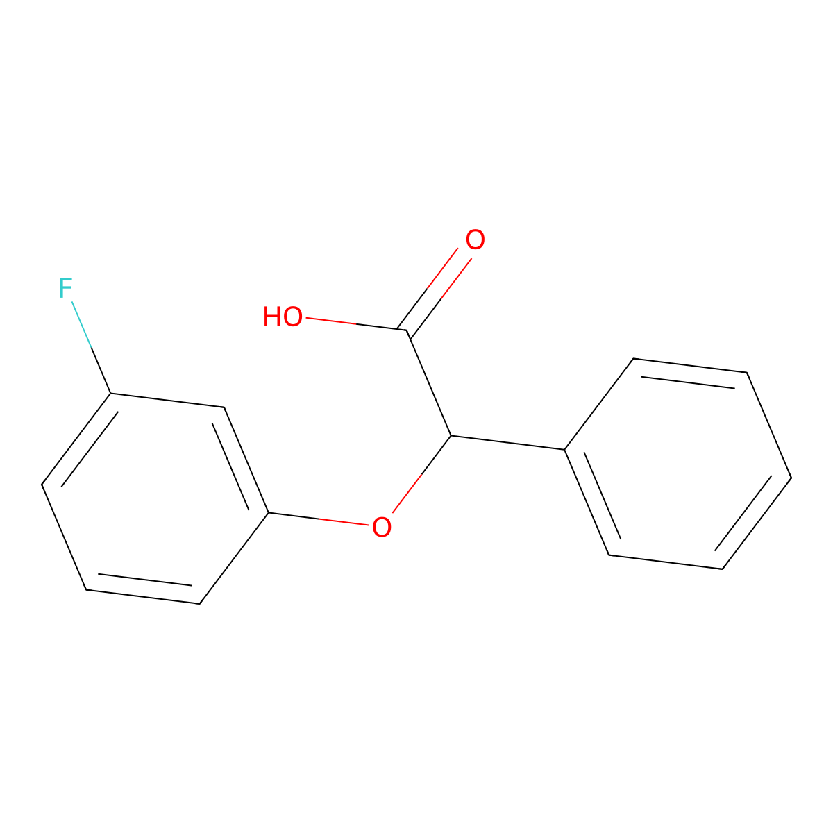 alpha-(3-Fluorophenoxy)benzeneacetic acid molecular structure, CAS 1016520-75-4